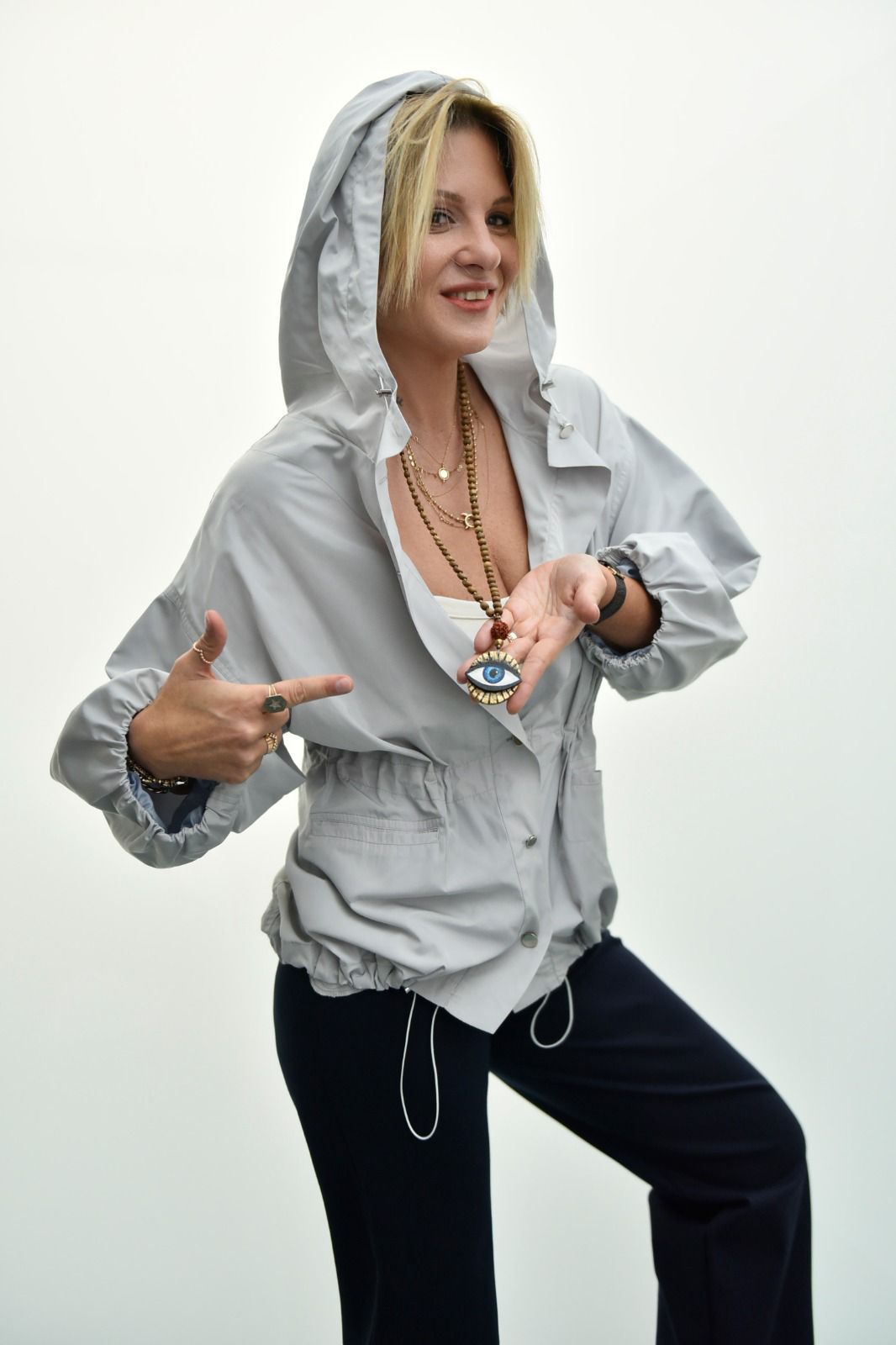 Mavi Katlı Göz Kolye