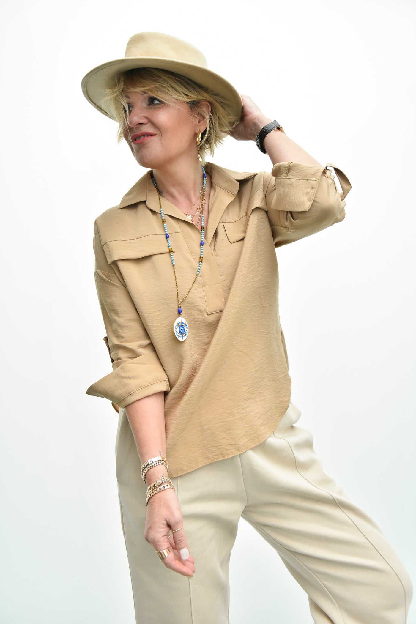 Bebek Mavisi Göz Kolye