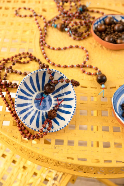 Kırmızı / Mavi Kolye